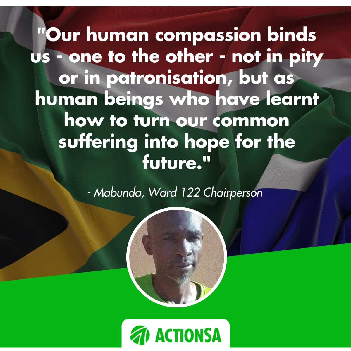 COJactionsaREC's tweet image. ActionSA Branch Chairperson for Ward 122, Mabunda&apos;s thoughts on Mandela Day.
#MandelaDay2025