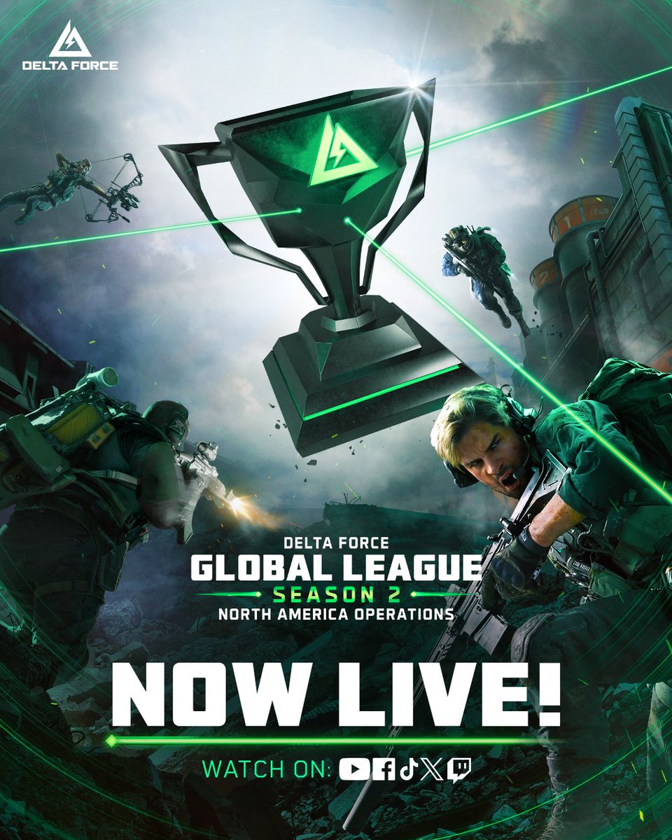 DFGameEsports's tweet image. Delta Force Global League S2 NA Operations Final Live Now!
💥Who will emerge victorious in this high-stakes extraction and seize the final triumph?
Tune in now: twitch.tv/deltaforcegame…