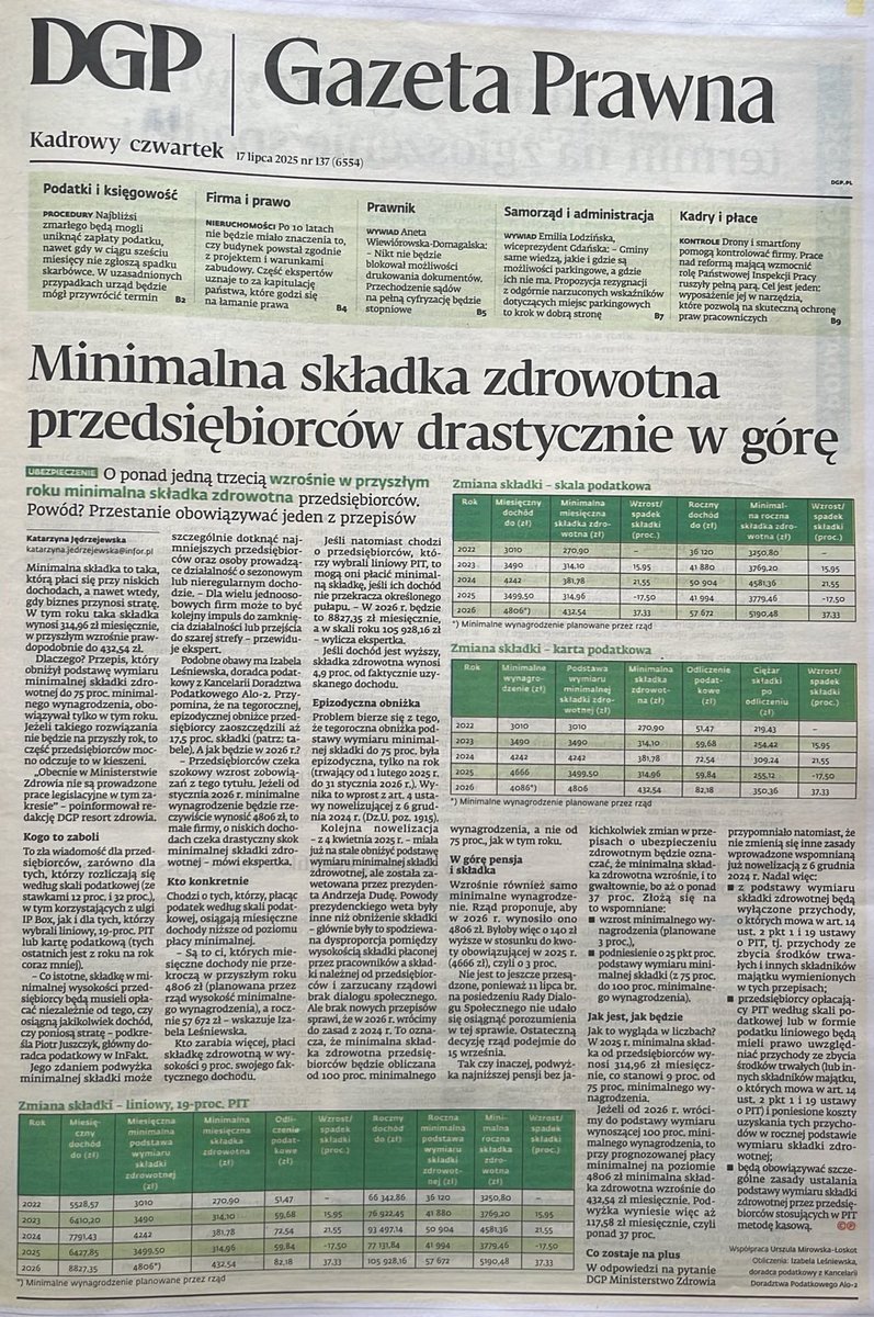S_Cwik's tweet image. A teraz #przedsiębiorcy , szczególnie ci najmniej zarabiający podziękujcie @prezydentpl @pisorgpl @__Lewica za wyższe składki od przyszłego roku