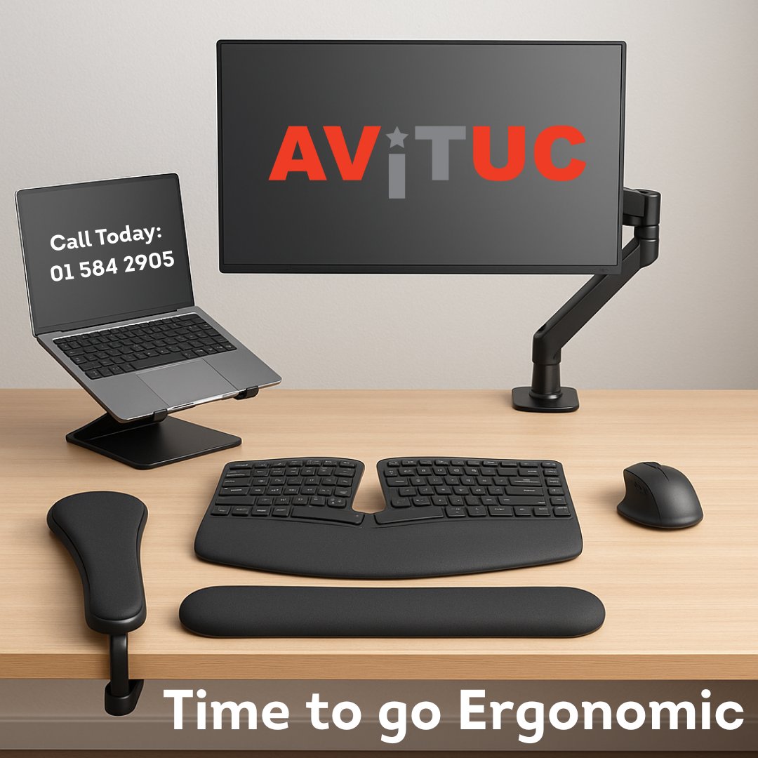 Avituc_Limited's tweet image. Moving Office?  Looking to go Ergonomic?

AVITUC supplies and installs ergonomic monitor mounts and PC peripherals.

Call AVITUC for a free onsite consultation on 01 584 2905

#Ergonomic #MovingOffice #PCPeripherals #ErgonomicMonitorMounts #OfficeUpgrade #BusinessIreland #AVITUC