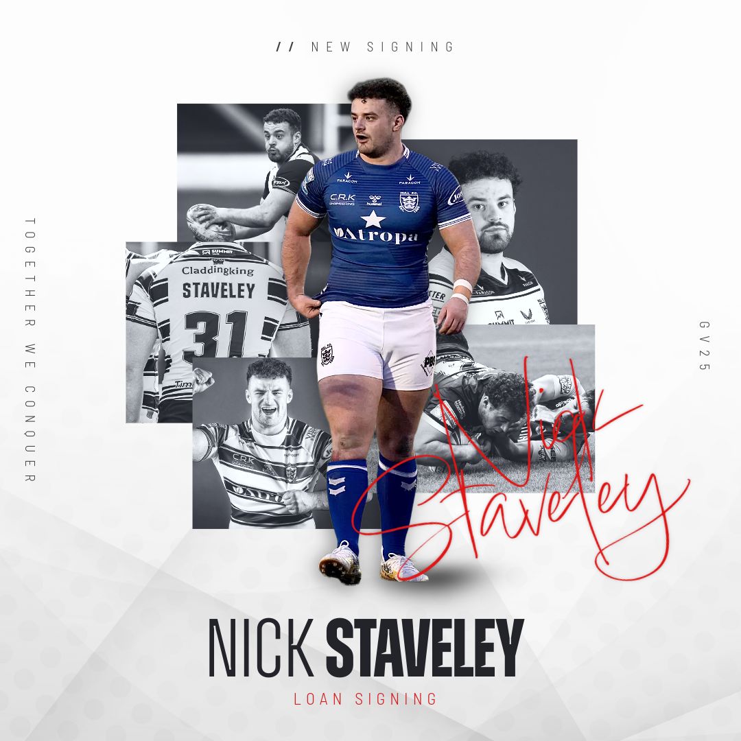 📝 We’re pleased to welcome Nick Staveley to the Vikings on loan from <a href="/SheffieldEagles/">Sheffield Eagles</a>

The former Hull FC forward is back to full fitness after a long injury layoff and ready to get back to action 👊

Read more here 👉 buff.ly/uQv5Qlh 

#UTV 🔴⚫