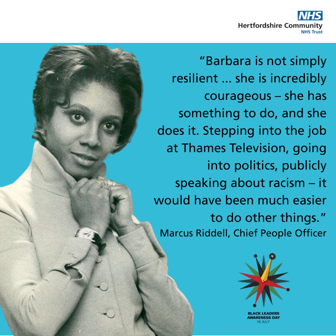 HCTNHS's tweet image. Today is Black Leaders Awareness Day.

Our Chief People Officer, Marcus Riddell, &amp;amp; Head of Equity, Diversity &amp;amp; Inclusion, Tinu Fakoya remember and celebrate two Black women who have shaped history and inspired future generations: Barbara Blake Hannah &amp;amp; Chimamanda Ngozi Adichie.🌟