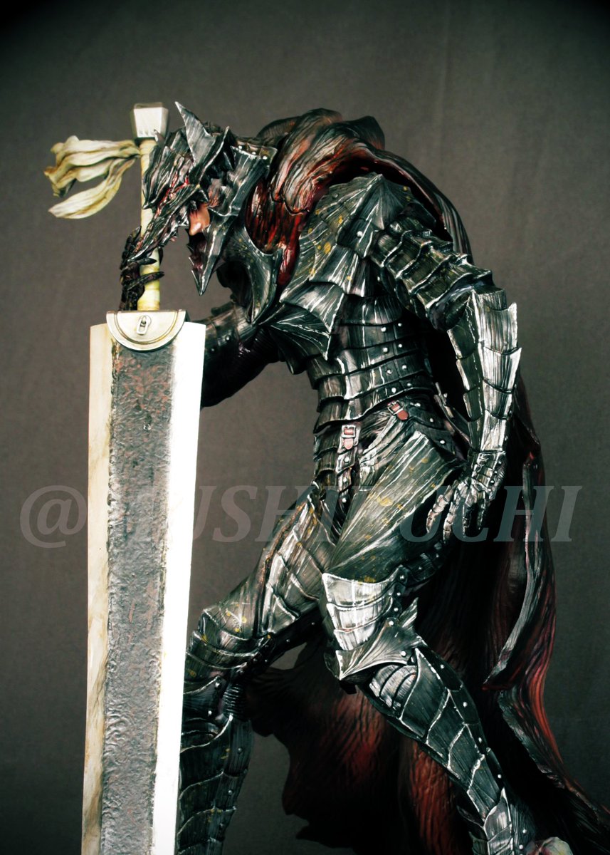 mushibuchi's tweet image. 来週末のワンフェス、ベルセルクより狂戦士の甲冑、再販します。
ノンスケール、全高約36センチの大型ガレージキットです。
一応申請8個、なのでちょうど良いくらいかと思いますが、仕事が忙しくまだ複製終わっていなく、販売数は多少減るかも知れないです🙏…