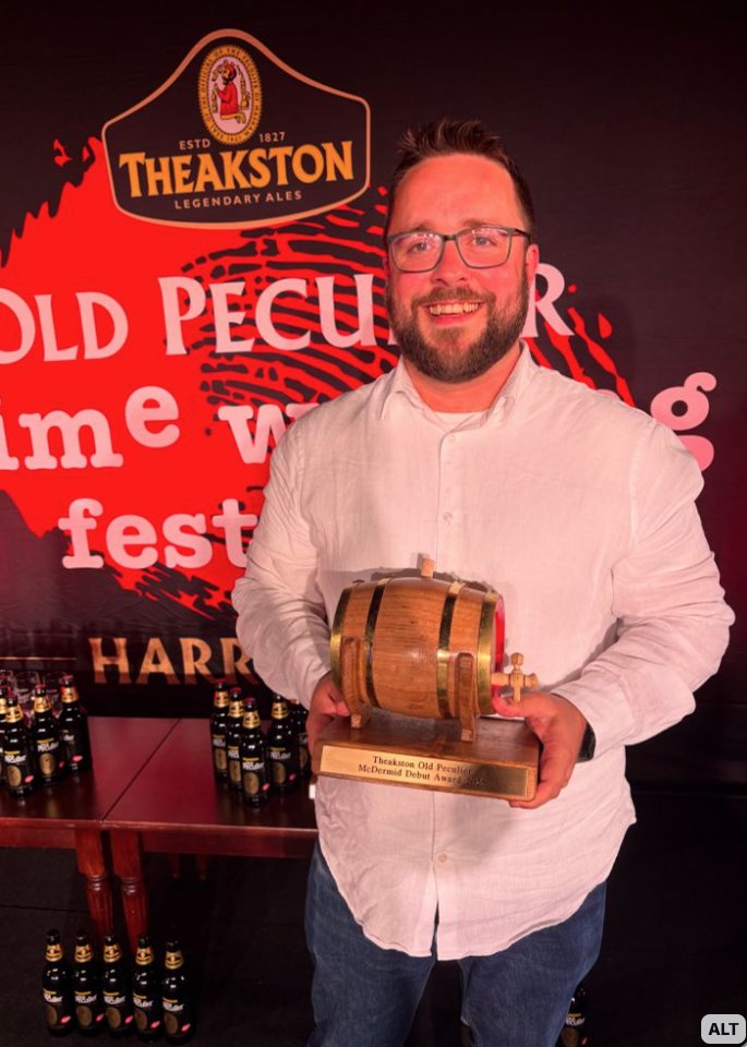 BloodyScotland's tweet image. Congratulations to @WordsByGoodman who took home the McDermid Debut Prize at last night's #theakstonsawards You can hear him talk about A Reluctant Spy in Stirling in September: bloodyscotland.com/event/spies-we…