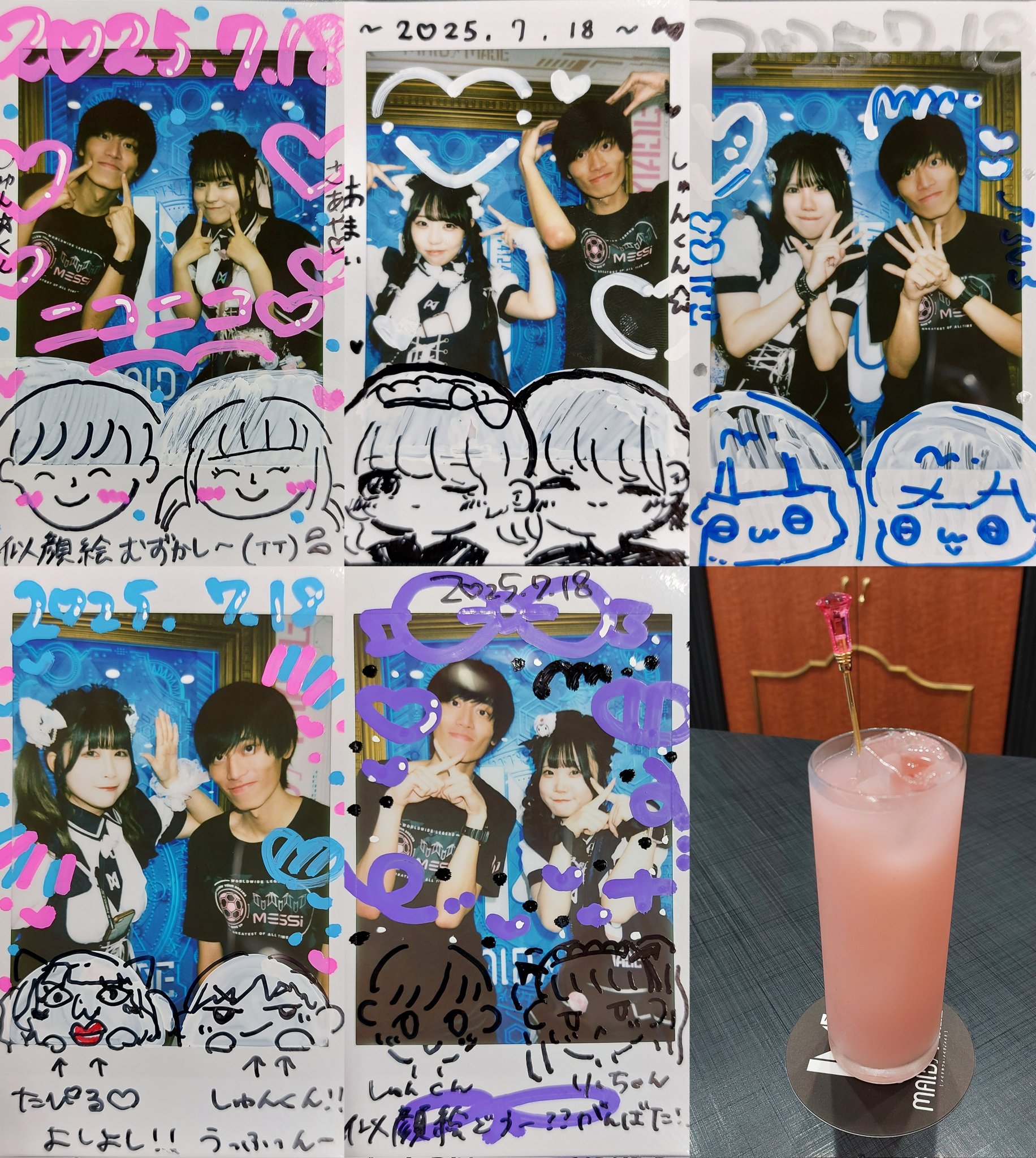 留綾似顔絵 個展で描かせていただいた似顔絵2日目🌟 描かせてくださった皆様
