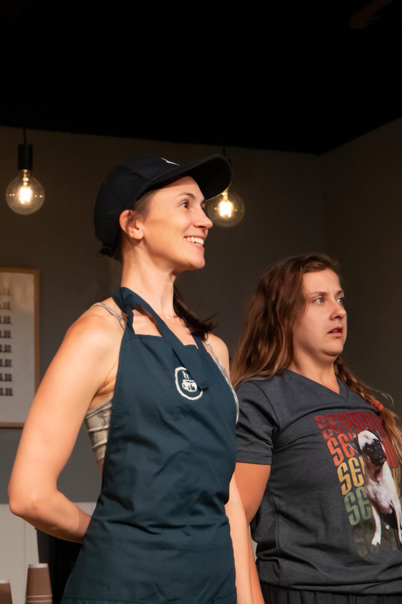 pubtheatres1's tweet photo. #StandingOvationNom

It’s Not All About Coffee by Sophia Hail &amp; Jennifer Kehl @littlecouptco  @BrocJackTheatre  

This dystopian two-hander showcases the considerable talents of the two women, an accomplished piece of original &amp; imaginative theatre.

View https://t.co/HAiA7s5rkh https://t.co/zN12RN7CiF