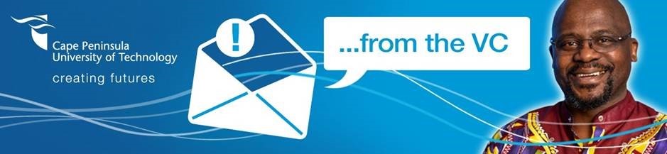 CPUT's tweet image. Message from the Vice-Chancellor
Dear Staff and Students
Welcome back to the first week of the third term. I hope you are refreshed and have taken stock of what you need to do to round off this year successfully. Perhaps it is a project you want to begin, assessment marks you…