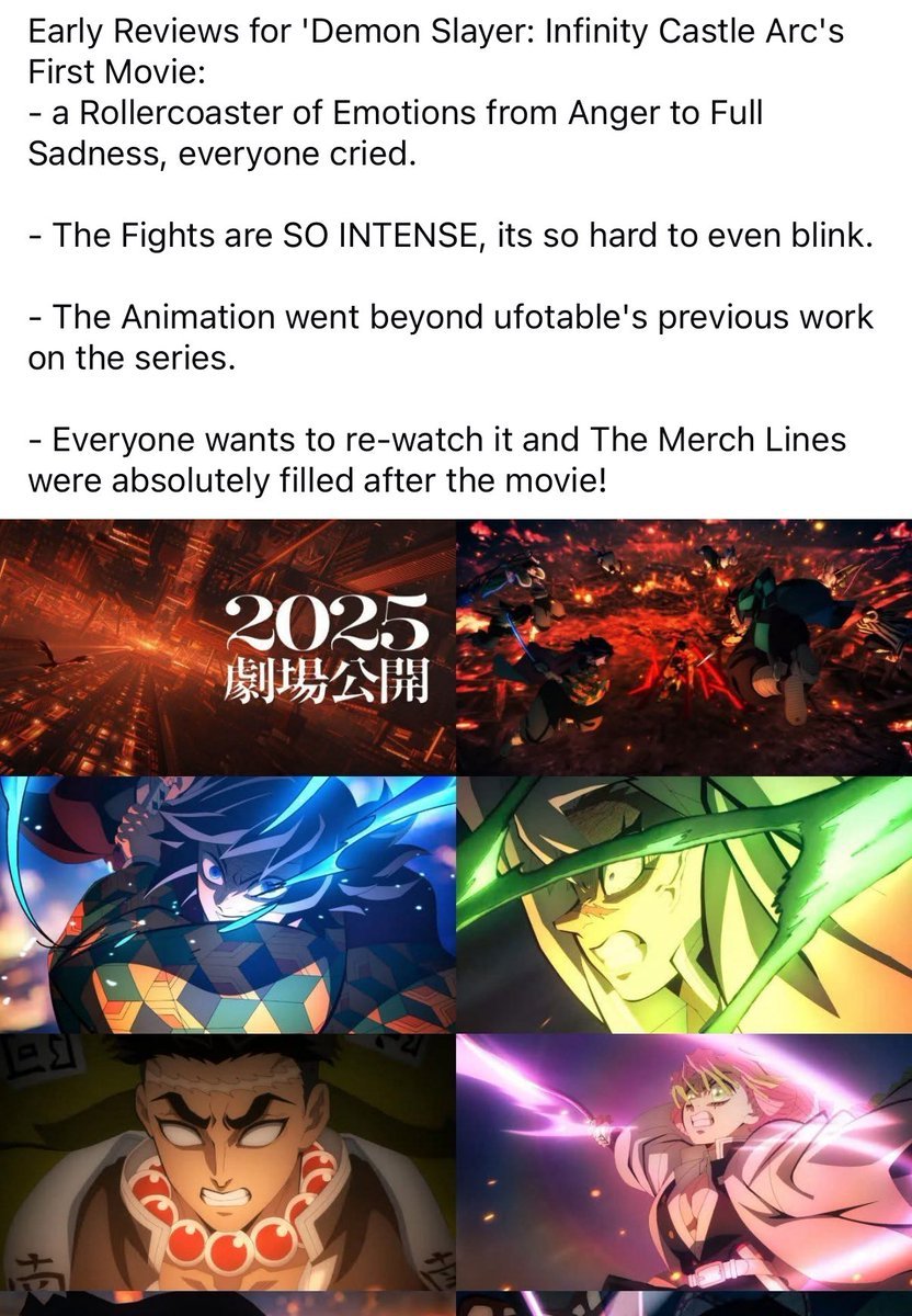 WarstuG's tweet image. #demonslayerinfinitycastle Early Reaction From JAPAN Are Crazy Good But Demon Slayer Always Cook
