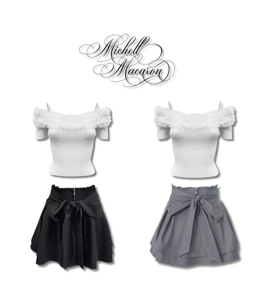 今日発売されたバックリボンverの美脚スカートがかわいすぎる…🐈‍⬛🖤🎀