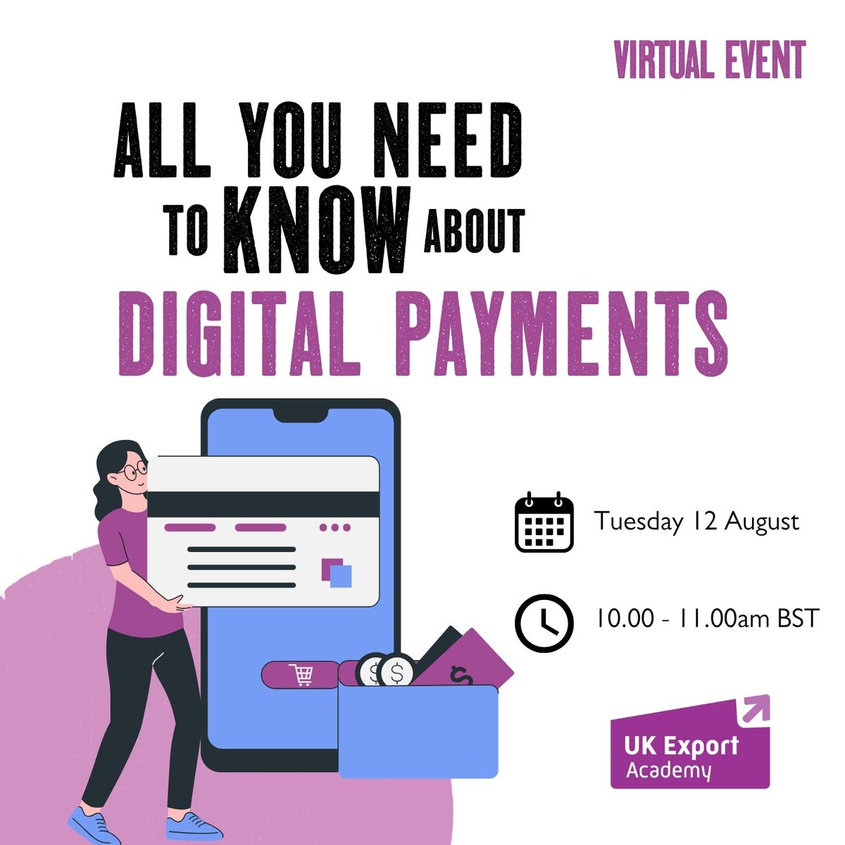 🌱Grow your export knowledge by booking a place on the UK Export Academy's August sessions.

Masterclasses include👇
💰 All you need to know about digital payments
📈 Understanding VAT in Europe
🌍 Scale up your tech business in Asia Pacific

Sign up 👇
business.gov.uk/export-academy…