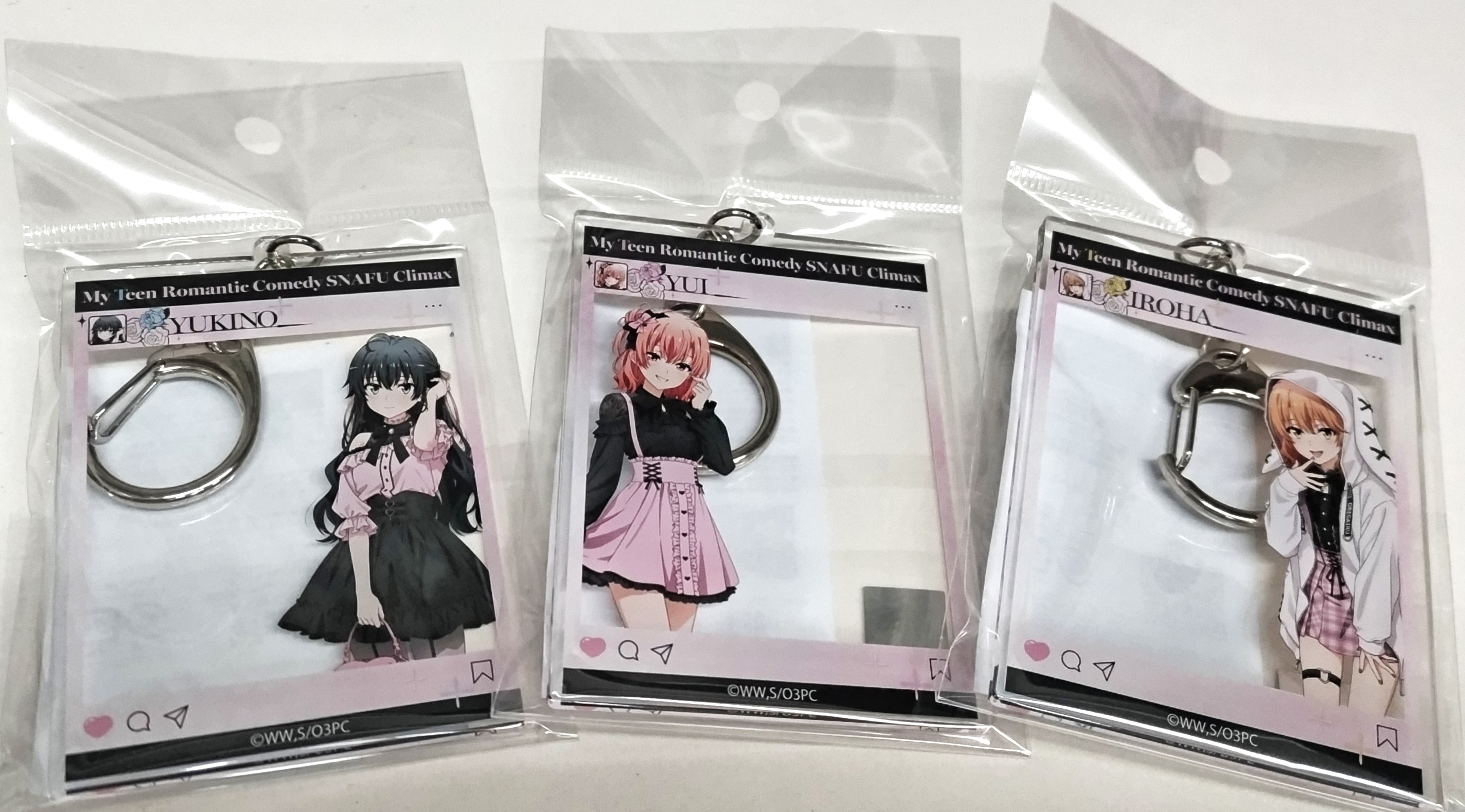 アクリルスタンド　３種セット　サブカルファッション　俺ガイル　ゲーマーズ TVアニメ「やはり俺の青春ラブコメはまちがっている。完