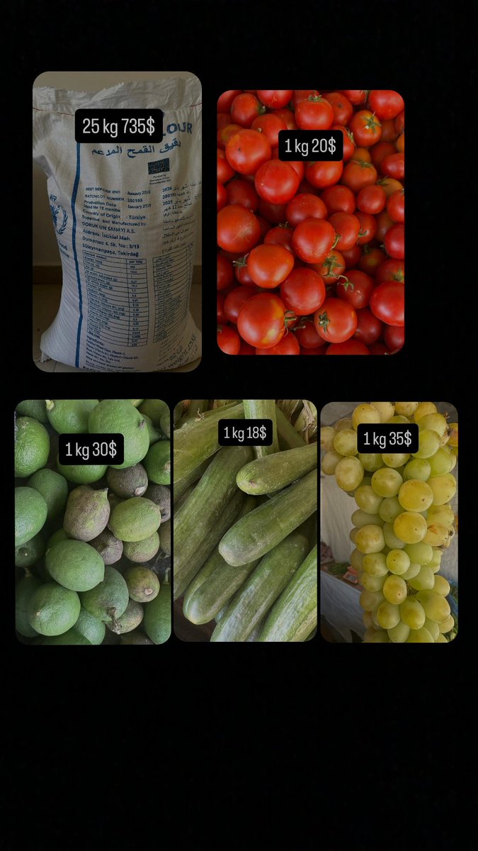 jarad_malak's tweet image. The item that used to cost less than 100 shekels (25$) before the war now requires1500 $ to purchase. Prices have soared, and commissions have reached up to 50%. We have no idea what might happen next.
To donate for my family to get food 🔽🙏
chuffed.org/project/135857…
#GazaStarvin