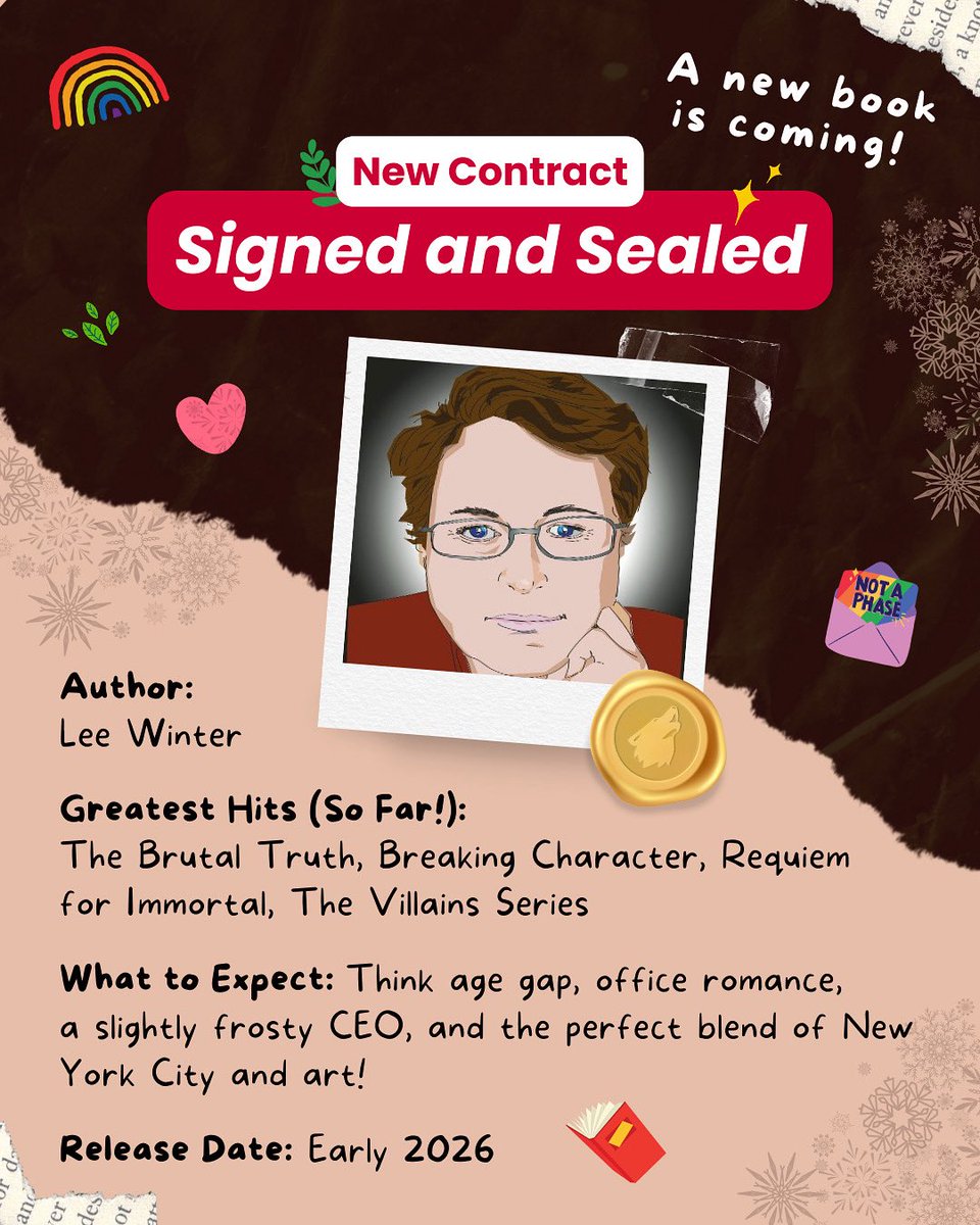 Ylva Publishing (@ylvapublishing) on Twitter photo 🗣️ Big news!
A new sapphic romance by bestselling author <a href="/LeeWinterOz/">🧊 Lee Winter - @leewinteroz</a> is coming in early 2026! 🎉
You know her from The Brutal Truth, Breaking Character & more.
We can’t say much yet, but expect: age gap, office romance, (slightly) ice queen CEO, NYC vibes & art! 🗽✨ 🗣️ Big news!
A new sapphic romance by bestselling author <a href="/LeeWinterOz/">🧊 Lee Winter - @leewinteroz</a> is coming in early 2026! 🎉
You know her from The Brutal Truth, Breaking Character & more.
We can’t say much yet, but expect: age gap, office romance, (slightly) ice queen CEO, NYC vibes & art! 🗽✨