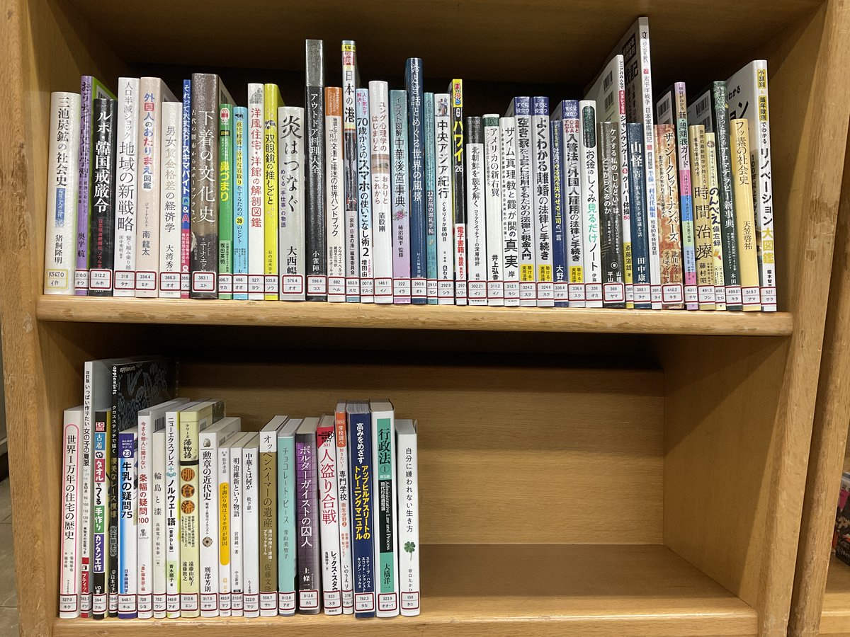 omuta_library's tweet image. 【今週の新刊】
今週の新着本です!📚
ホームページから予約ができます。ぜひご利用ください。
★図書館ホームページ omuta.libweb.jp
#大牟田市立図書館