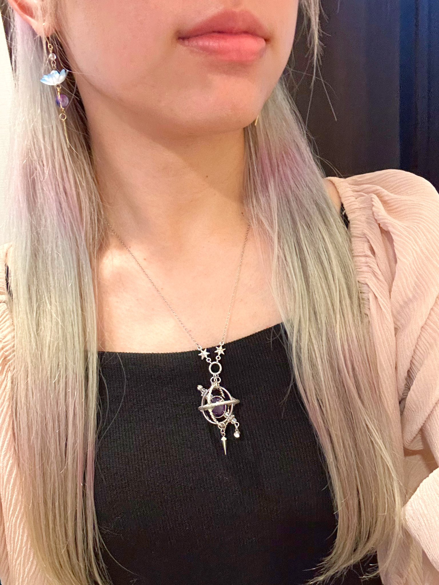 さくらもちページ♡金属ピアス 4点♡いつもありがとうございます♡ ピアス K10ピンクゴールド ダイヤモンド合計0.05ct (4月誕生石