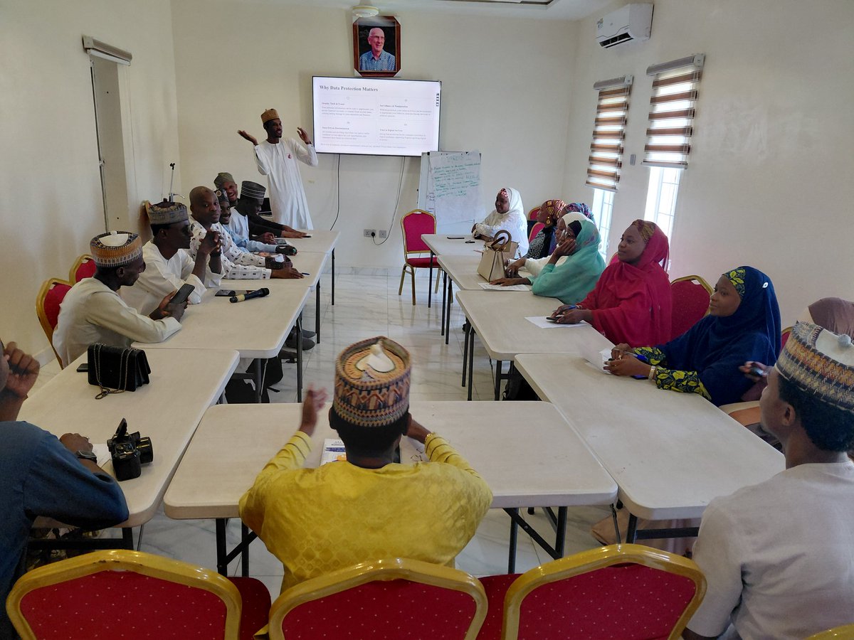 a_sabo12's tweet image. Ongoing: Day-2 of the Digital Rights training for Civil Society Organizations in Kano organised by @ICTAdvocates with support of @APC_News. Mohd Bello discussing with the participants Privacy and Data Protection (NDPA and Other Related Issues) @YZYau @ChiromaHope @iam_otarion