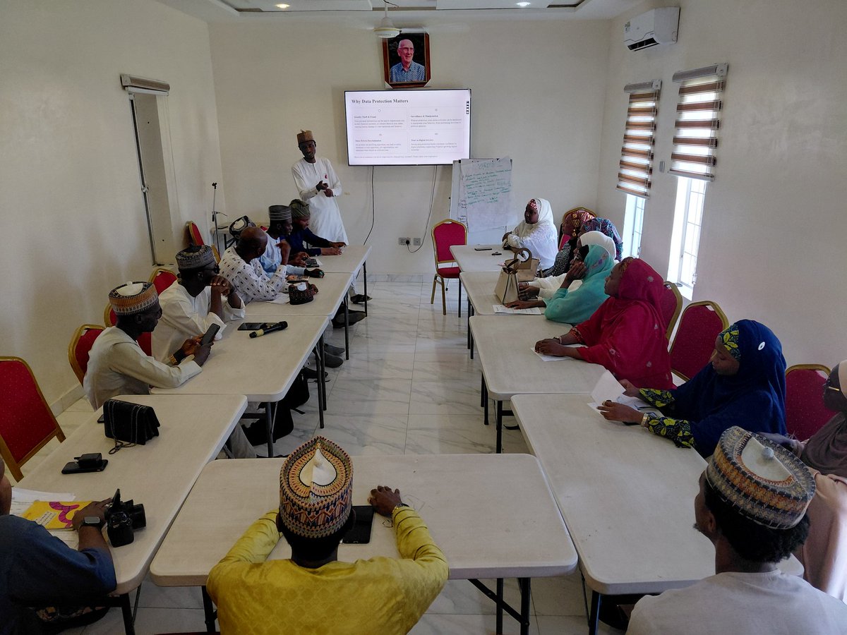 a_sabo12's tweet image. Ongoing: Day-2 of the Digital Rights training for Civil Society Organizations in Kano organised by @ICTAdvocates with support of @APC_News. Mohd Bello discussing with the participants Privacy and Data Protection (NDPA and Other Related Issues) @YZYau @ChiromaHope @iam_otarion