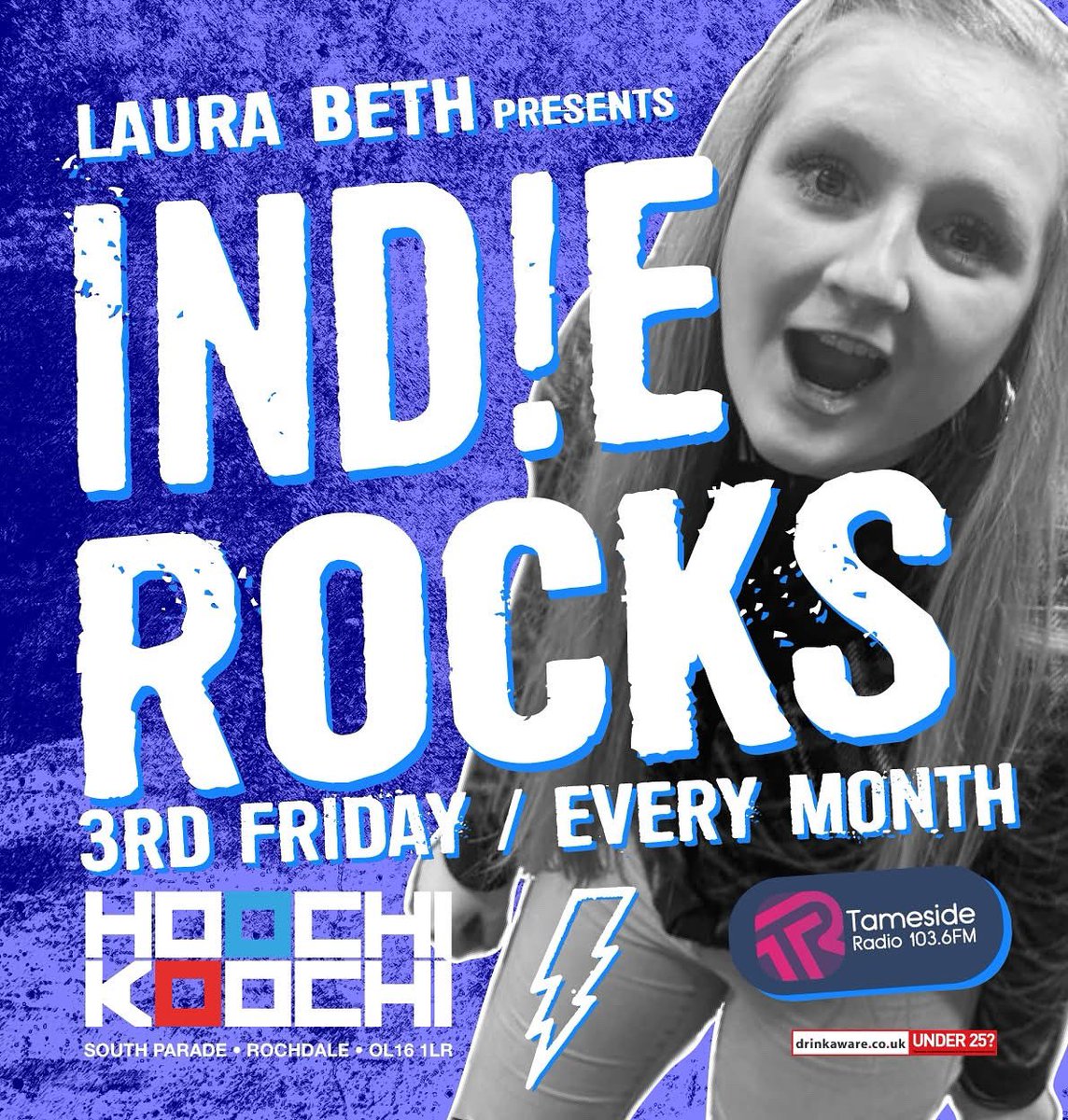 LauraBethReal's tweet image. I’m back at @hoochikoochibar spinning the tunes tonight. All the best in Indie, Brit Pop, Madchester, rock, pop punk and Emo. See you there! 🎶⚡️🎸