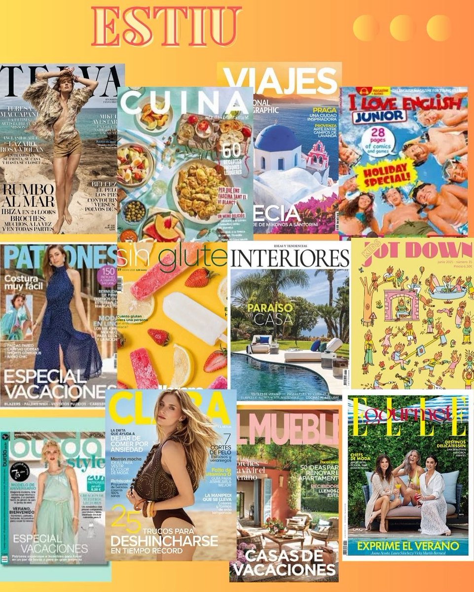 bplinyola's tweet image. Estiu, lectura i petites pauses que reconforten ☀️📚
Descobreix les revistes de la biblioteca i gaudeix llegint! #Estiulector