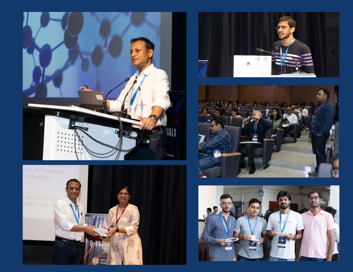 IIScQuanTech's tweet image. Q-Karyashala 2025 – Glimpses of Day 1 - Hosted by  QuRP at the IISc, held on June 26-27, 2025.

Day 1 of the national workshop Q-Karyashala 2025  successfully with enthusiastic participation from students, academicians, researchers, and industry professionals across India!