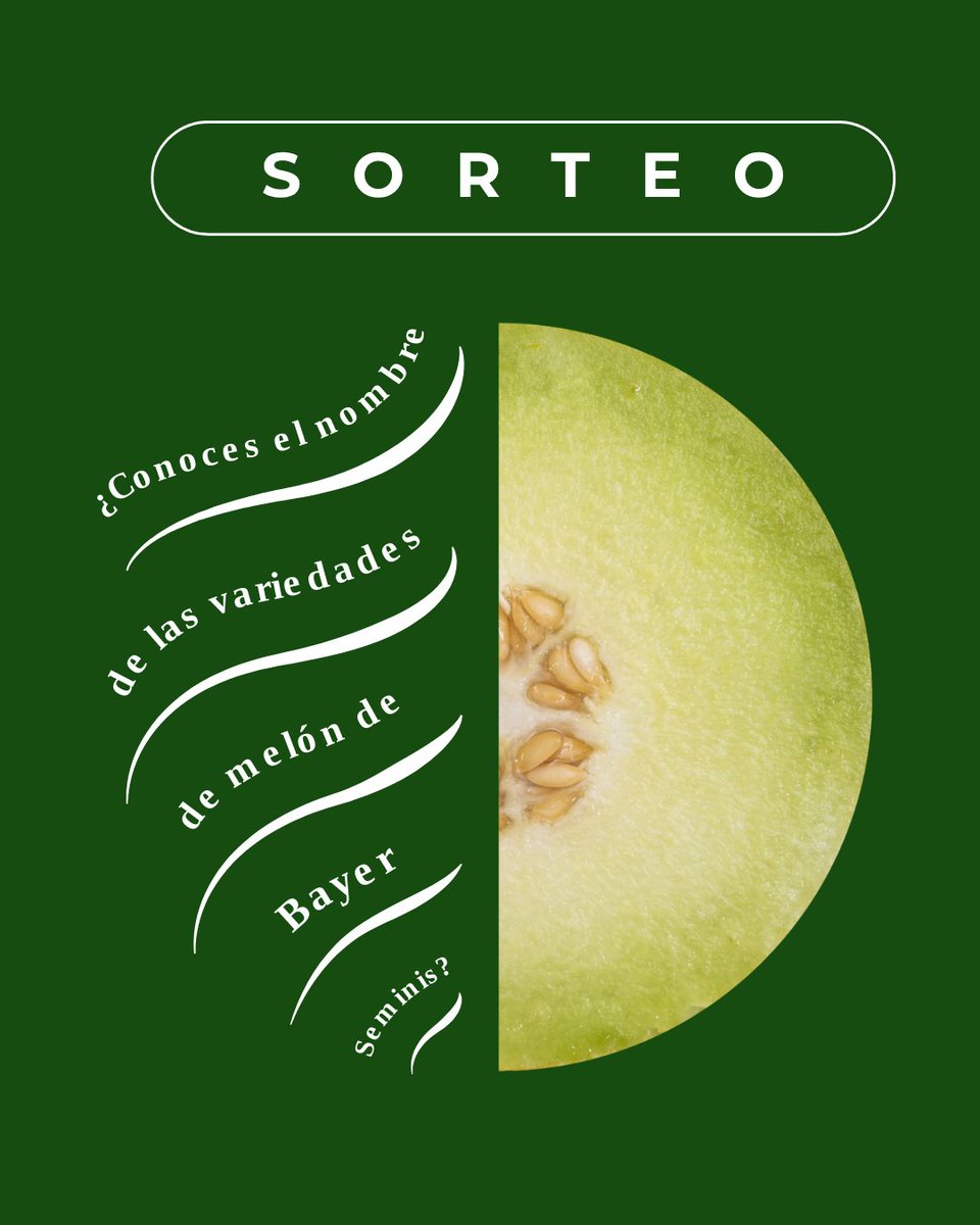🍈 ¿Conoces alguna variedad de melón de #BayerSeminis?

¡Pues ya puedes participar en nuestro sorteo de verano en Instagram! 

Sigue unos pasos muy sencillos y podrás llevarte un pack con gorra, camiseta, nevera y sombrilla.

Participa aquí 👉 loom.ly/1_qFnMs