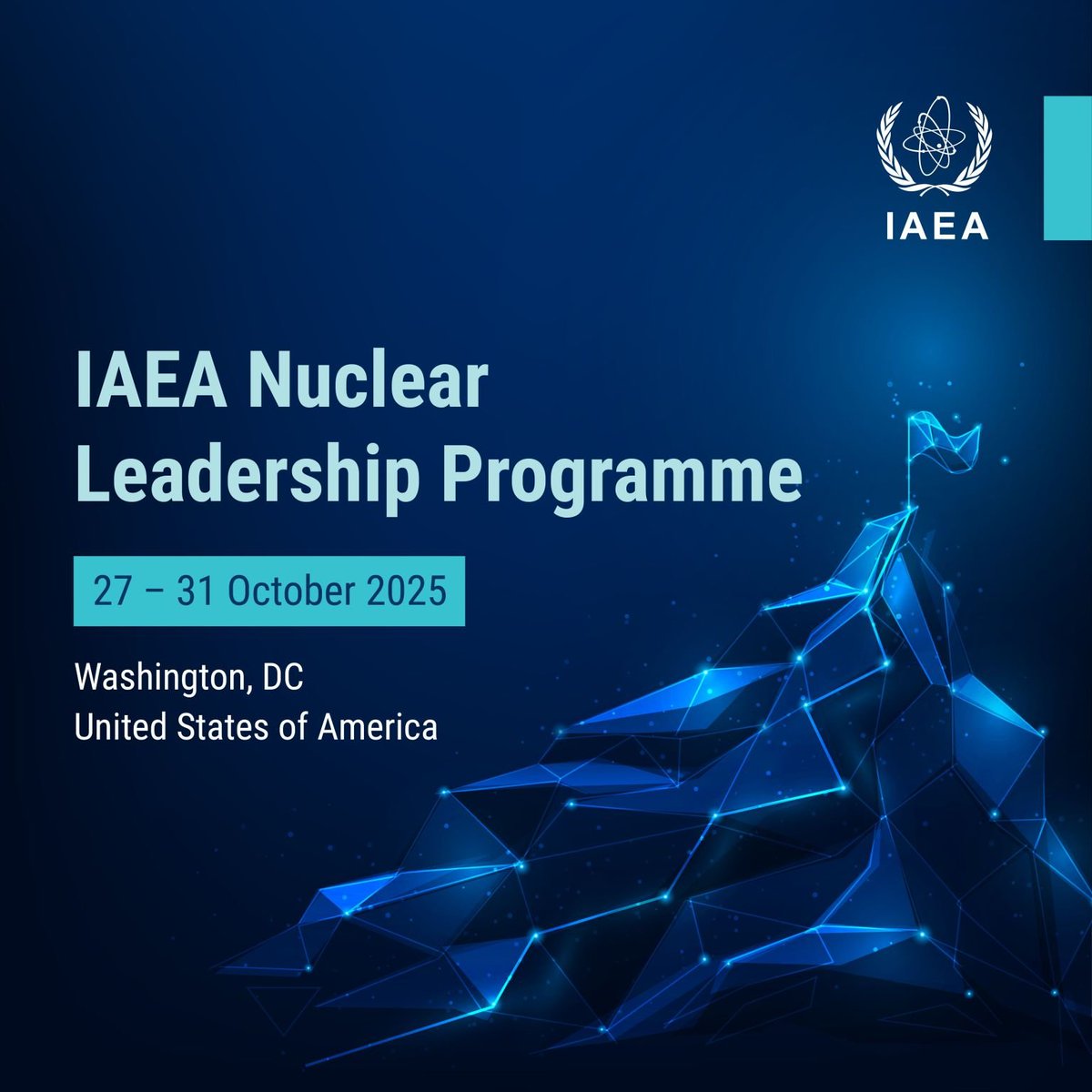 For #nuclear to reach new heights, resilient and forward-thinking leaders are needed at all levels. 

Early-to-mid-career professionals in nuclear-related fields are invited to apply for the joint <a href="/IAEAorg/">IAEA - International Atomic Energy Agency ⚛️</a> - <a href="/GovNuclear/">Office of Nuclear Energy | US Department of Energy</a> Nuclear Leadership Programme by 25 July. 

Learn more 👉