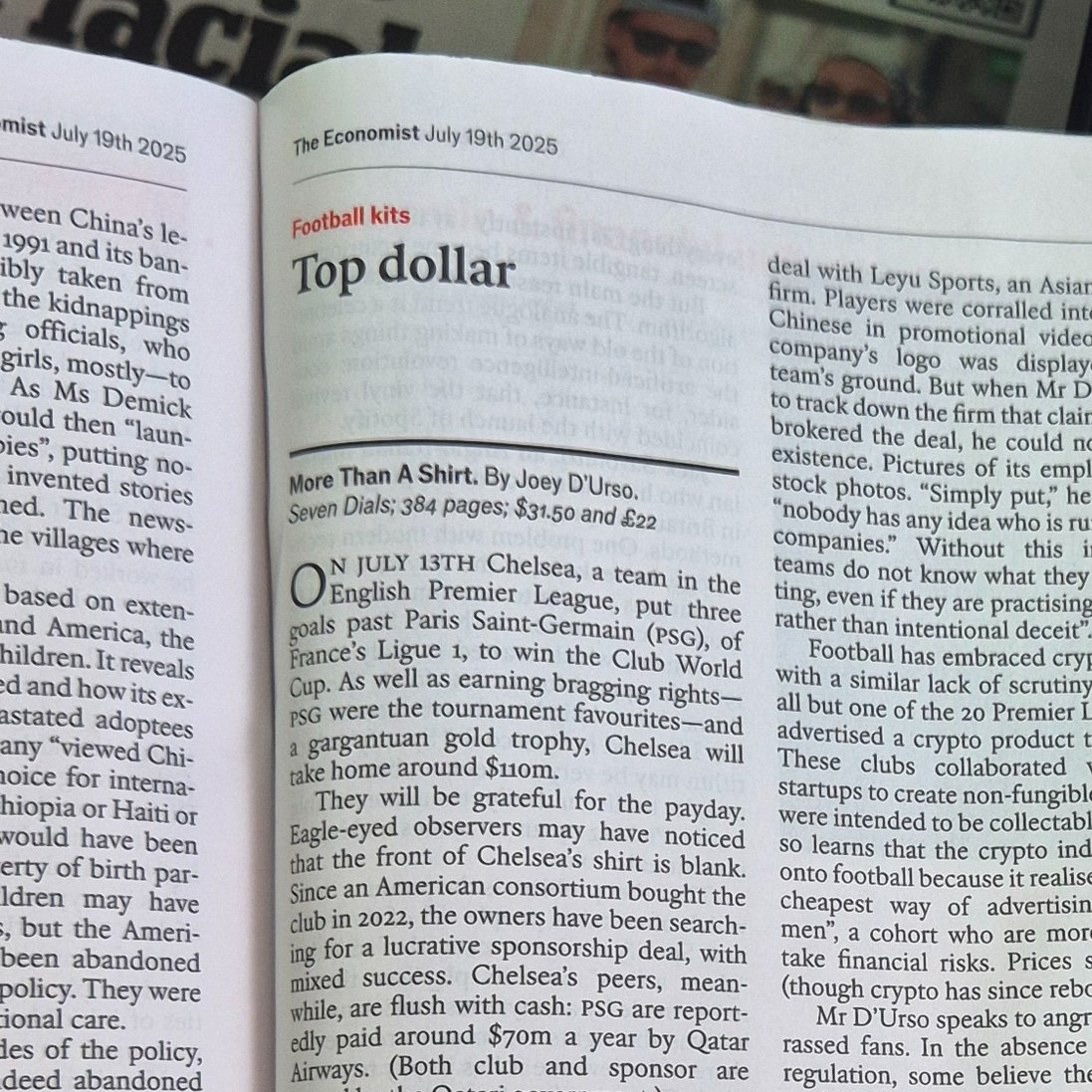Joey D'Urso (@josephmdurso) on Twitter photo MORE THAN A SHIRT lengthy review in the Economist, out today! economist.com/culture/2025/0… MORE THAN A SHIRT lengthy review in the Economist, out today! economist.com/culture/2025/0…