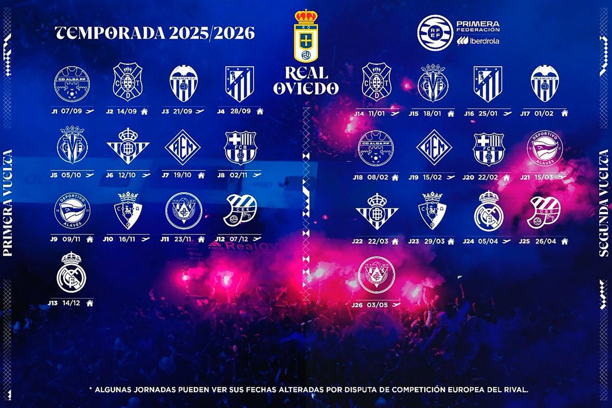 🔜 E𝐬t𝐞 𝐞s n𝐮e𝐬t𝐫o c𝐚m𝐢n𝐨. 𝐂o𝐧 𝐭o𝐝a l𝐚 𝐢l𝐮s𝐢ó𝐧 🔥

#RealOviedoFemenino 🔵⚪️