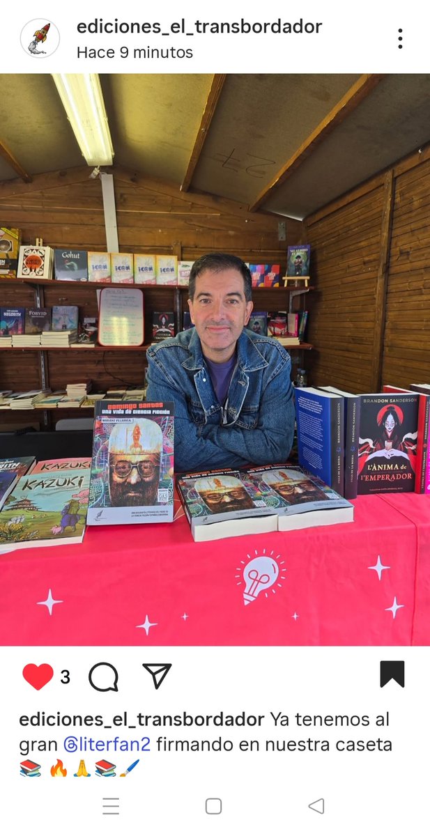 LiteraturaFantástica (@literfan) on Twitter photo Os espero en el stand de El Transbordador para charlar sobre Domingo Santos, la gran figura de la ciencia ficción española en <a href="/festivalcelsius/">Celsius 232</a> 😉 Os espero en el stand de El Transbordador para charlar sobre Domingo Santos, la gran figura de la ciencia ficción española en <a href="/festivalcelsius/">Celsius 232</a> 😉
