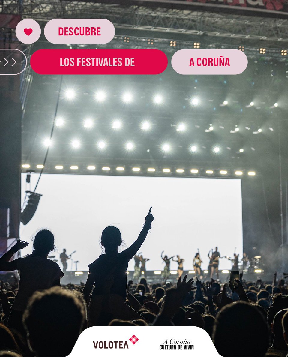 Volotea (@volotea) on Twitter photo 🎶 A Coruña suena a verano, a mar... ¡y a música en directo!
Descubre el ritmo único de Galicia. Descubre A Coruña.
#Volotea #VoloteaCities #ACoruña #Galicia #VisitCoruna #CulturadeVivir
<a href="/CorunaTurismo/">Turismo de A Coruña - Visit Coruna</a> 🎶 A Coruña suena a verano, a mar... ¡y a música en directo!
Descubre el ritmo único de Galicia. Descubre A Coruña.
#Volotea #VoloteaCities #ACoruña #Galicia #VisitCoruna #CulturadeVivir
<a href="/CorunaTurismo/">Turismo de A Coruña - Visit Coruna</a>