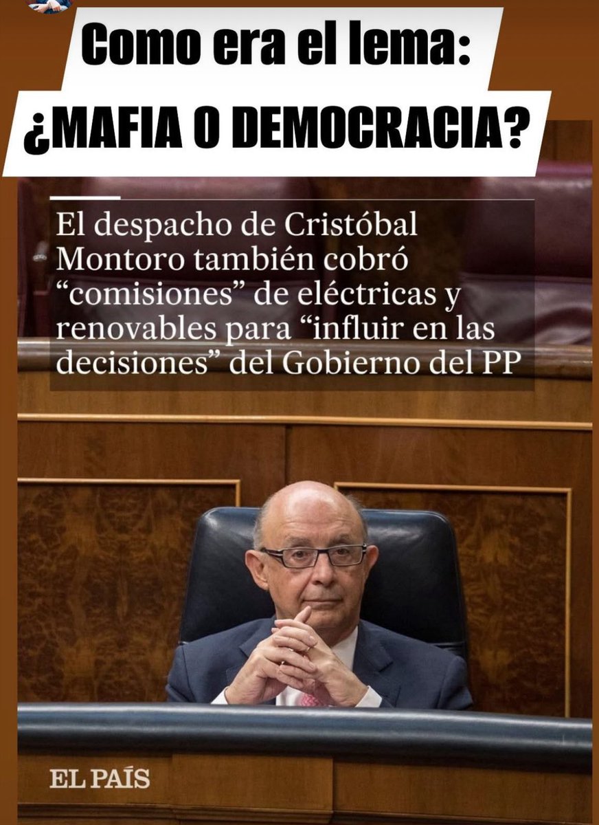 Cómo era el lema pepero: 
¿MAFIA O DEMOCRACIA?

Es lo que pasa cuando el partido más corrupto de la Unión Europea intenta dar lecciones.

El PP está podrido.