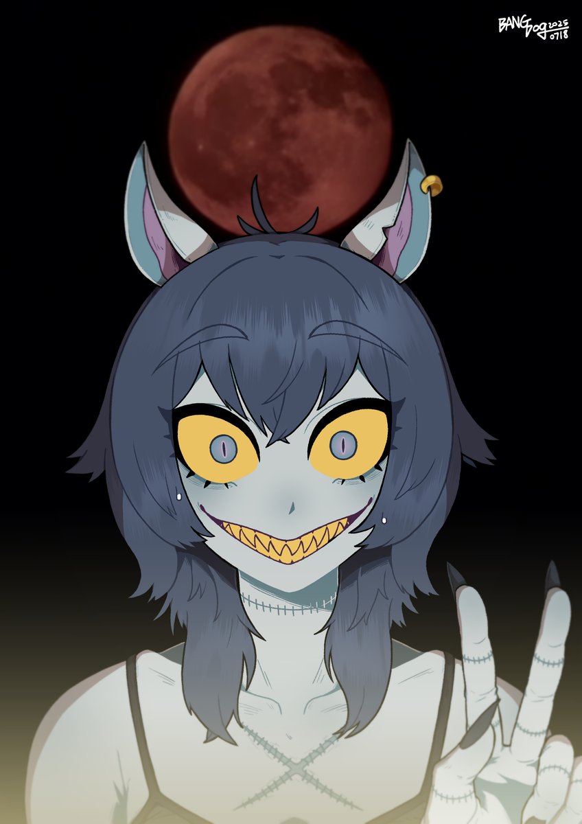 The blood moon rises... Click! #bbangart