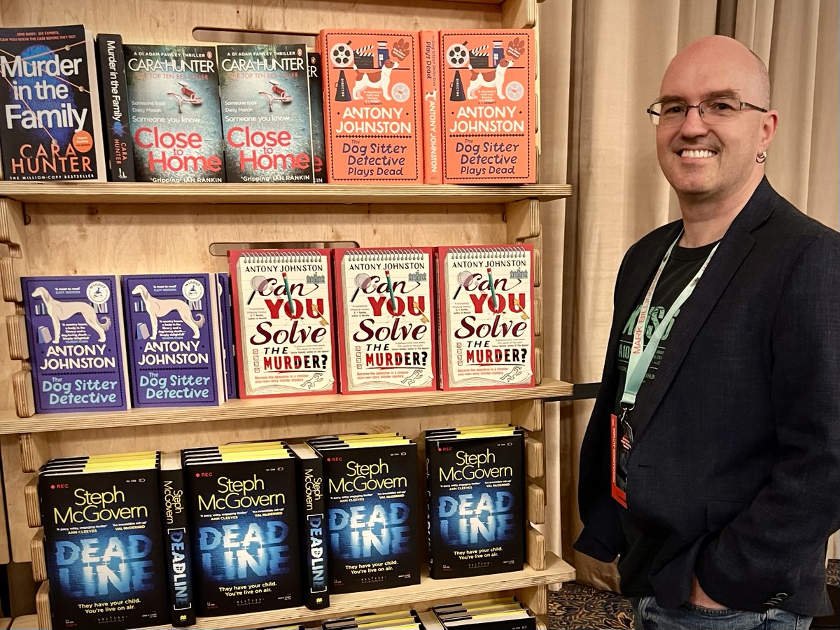 When I first attended the Theakston Old Peculier Crime Writing Festival in Harrogate, I knew maybe three people in the industry. A few years later, I'm a guest author and my books are in the official Old Swan bookshop. Not bad 😃

(Also, that's some pretty great company to be in)