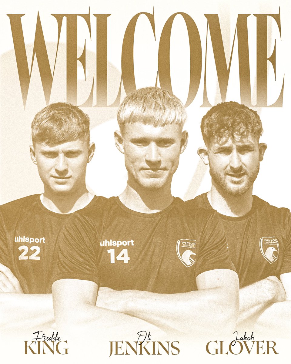 Weston-super-Mare AFC (@wsm_afcofficial) on Twitter photo ๐๏ธ | ๐ง๐ฟ๐ถ๐ผ ๐๐ถ๐ด๐ป ๐ณ๐ผ๐ฟ ๐ฎ๐ฌ๐ฎ๐ฑ/๐ฎ๐ฌ๐ฎ๐ฒ ๐๐ฒ๐ฎ๐๐ผ๐ป
Weston-super-Mare AFC are delighted to announce that youngsters Jakob Glover, Oli Jenkins & Freddie King have signed terms for the upcoming season ๐
Read more on our website ๐ wsmafc.co.uk/trio-sign-for-โฆ ๐๏ธ | ๐ง๐ฟ๐ถ๐ผ ๐๐ถ๐ด๐ป ๐ณ๐ผ๐ฟ ๐ฎ๐ฌ๐ฎ๐ฑ/๐ฎ๐ฌ๐ฎ๐ฒ ๐๐ฒ๐ฎ๐๐ผ๐ป
Weston-super-Mare AFC are delighted to announce that youngsters Jakob Glover, Oli Jenkins & Freddie King have signed terms for the upcoming season ๐
Read more on our website ๐ wsmafc.co.uk/trio-sign-for-โฆ