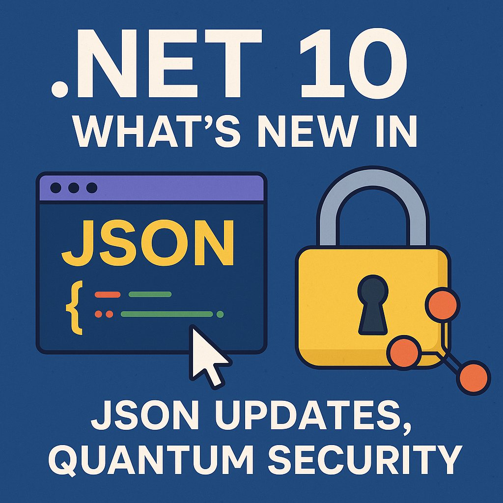 CsharpCorner's tweet image. .𝐍𝐄𝐓 𝟏𝟎 𝐢𝐧𝐭𝐫𝐨𝐝𝐮𝐜𝐞𝐬 𝐤𝐞𝐲 𝐮𝐩𝐝𝐚𝐭𝐞𝐬
📦Enhanced 𝐉𝐒𝐎𝐍 𝐩𝐞𝐫𝐟𝐨𝐫𝐦𝐚𝐧𝐜𝐞
🛡️ Quantum-safe cryptography support
📈 Future-proof your apps with 𝐥𝐚𝐭𝐞𝐬𝐭 𝐟𝐞𝐚𝐭𝐮𝐫𝐞𝐬

📖 𝐑𝐞𝐚𝐝 𝐟𝐮𝐥𝐥 𝐀𝐫𝐭𝐢𝐜𝐥𝐞 𝐡𝐞𝐫𝐞: c-sharpcorner.com/article/whats-…

#DotNet10…