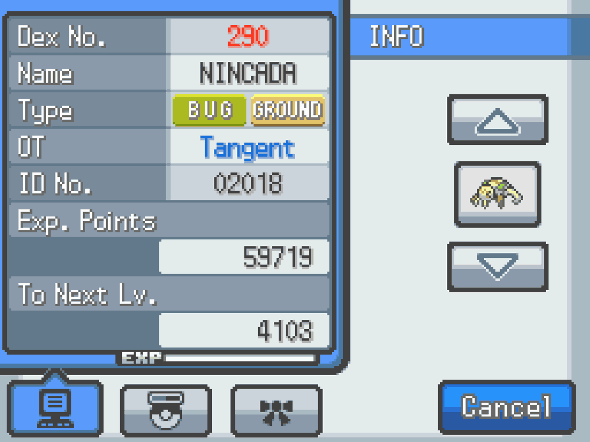 A full odds shiny Nincada I found during the Saturday Bug Catching Contest on Pokemon HeartGold, taking 3663 random encounters. This shiny Pokemon was encountered on the 30-May-2025.

#ShinyPokemon #ShinyHunting #Pokemon #Shiny #FullOdds #HeartGold #SoulSilver