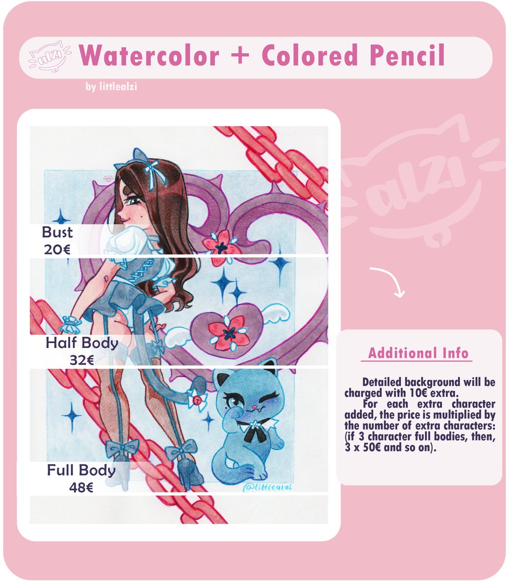 littlealzi's tweet image. ☆ Commissions are now Open ! ☆
• New Prices & Offers - littlealziartinfo.carrd.co
#commissionsopen #commissions
#traditionalart #digitalart
#コミッショ #イラスト