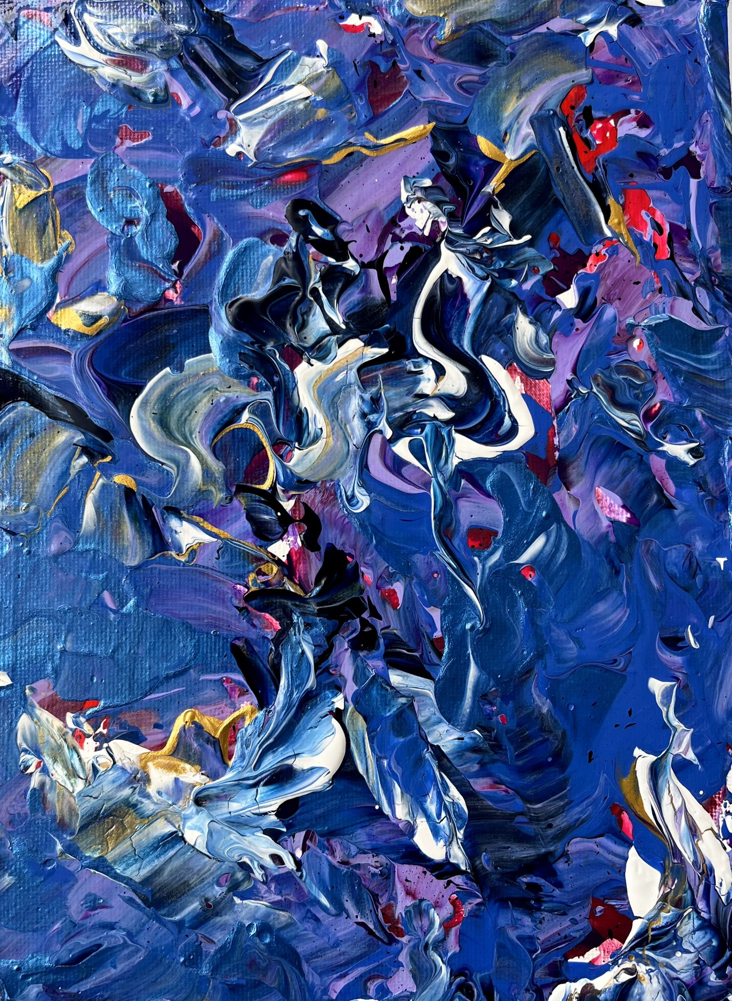絵画 flk023717 2023年7月製作＊】風神（F3号） 風神雷神 現代アート