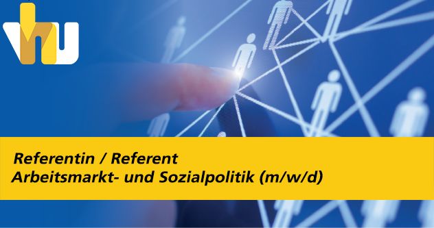 🔶 Stellenausschreibung📣🗣

Die VhU besetzt zum nächstmöglichen Zeitpunkt in VOLLZEIT die Position:

🔸 Referentin / Referent Arbeitsmarkt- und Sozialpolitik (m/w/d)

Interessiert? Sie kennen jemanden? Hier geht's zur Stellenanzeige ➡️ bit.ly/40r3H6X