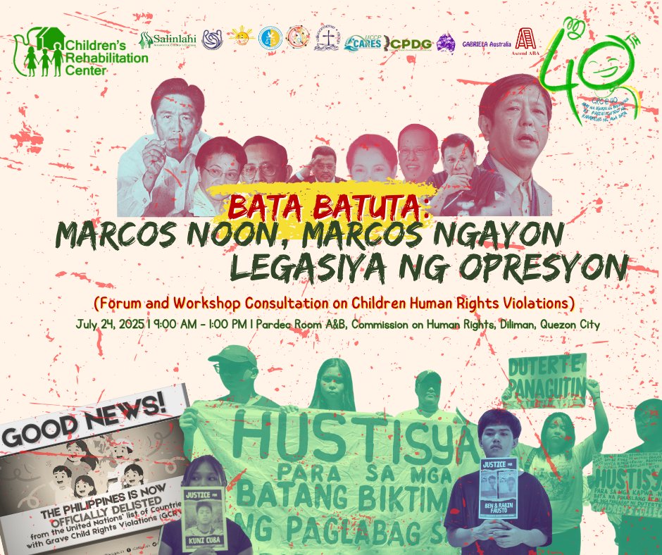 salinlahiphils's tweet photo. Sumama sa diskurso at pagpapalalim ng implikasyon nito sa sitwasyon ng karapatang pantao sa bansa ngayong 𝐇𝐮𝐥𝐲𝐨 𝟐𝟒, 𝟐𝟎𝟐𝟓 (𝟗:𝟎𝟎 𝐀𝐌-𝟏:𝟎𝟎 𝐏𝐌) 𝐬𝐚 𝐏𝐚𝐫𝐝𝐞𝐜 𝐑𝐨𝐨𝐦 𝐀&amp;𝐁, 𝐂𝐨𝐦𝐦𝐢𝐬𝐬𝐢𝐨𝐧 𝐨𝐧 𝐇𝐮𝐦𝐚𝐧 𝐑𝐢𝐠𝐡𝐭𝐬.

https://t.co/dm3dZ4LOte https://t.co/Kt1jh2Uqja