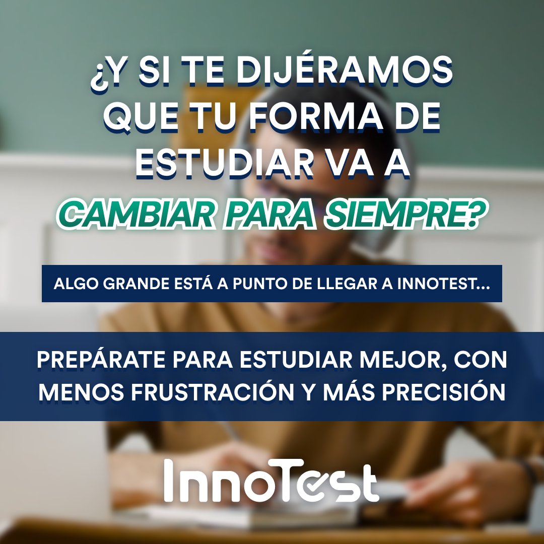 InnoTestES's tweet image. 🧠💥 ¿𝗬 𝘀𝗶 𝘁𝗲 𝗱𝗶𝗷𝗲́𝗿𝗮𝗺𝗼𝘀 𝗾𝘂𝗲 𝘁𝘂 𝗳𝗼𝗿𝗺𝗮 𝗱𝗲 𝗲𝘀𝘁𝘂𝗱𝗶𝗮𝗿 𝘃𝗮 𝗮 𝗰𝗮𝗺𝗯𝗶𝗮𝗿 𝗽𝗮𝗿𝗮 𝘀𝗶𝗲𝗺𝗽𝗿𝗲?

Llevamos meses trabajando en 𝗮𝗹𝗴𝗼 𝗴𝗿𝗮𝗻𝗱𝗲. 
📈 Más foco, menos frustración, mejores resultados. 👀 Atento a o que viene. 

#InnoTest