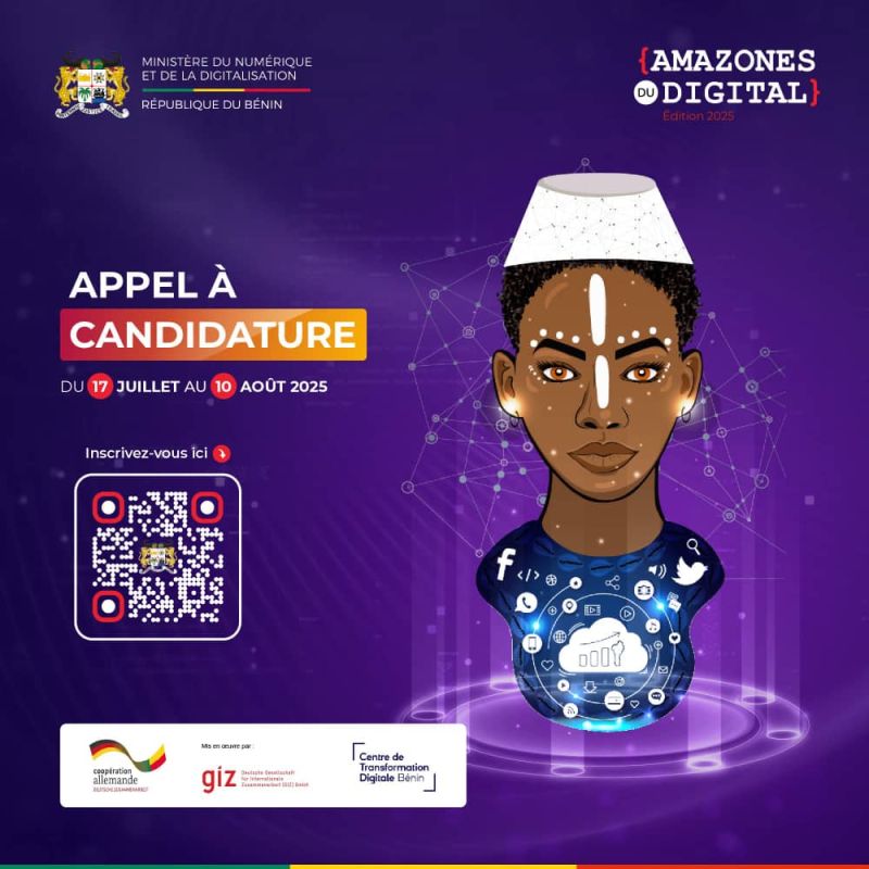 womenedtech's tweet image. 🚨 AMAZONES DU DIGITAL 2025
Tu es une femme avec un projet tech ? Ce concours est pour toi !

🎯 Formation hybride
🚀 Création d&apos;ESN
📍 Présentiel à Cotonou
🗓️ Candidatures avant le 10 août
📄 Détails : bit.ly/amazones-2025
📥 Postule : bit.ly/postule-amazon…

#BeninNumerique