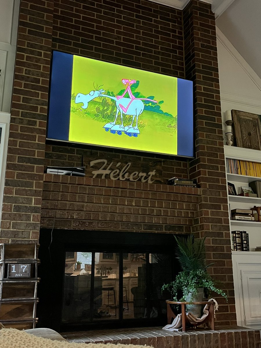 andrewhebert86's tweet image. Friday = a day to rest. Brisket’s on the smoker. Now time for some cartoons with Brooklyn.