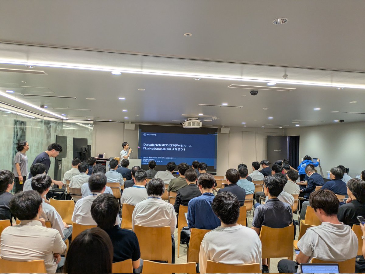 nttd_saitouyun's tweet image. NTT Data の #Databricks Champion である井能さんの LT が始まりました〜　テーマは Lakebase です！

#jedai