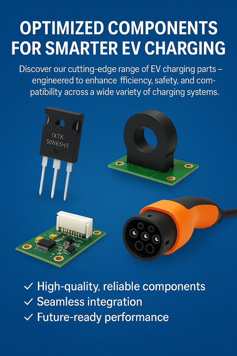 Icarus Technology (@icarustechltd) on Twitter photo Discover our high-performance EV charging components — from SiC MOSFETs to current sensors, designed for safety, efficiency & seamless integration.
👉 Explore the range: icarustek.com
📩 help@icarustek.com
#EVCharging #CleanTech #EVSolutions #SiC #ElectricVehicles Discover our high-performance EV charging components — from SiC MOSFETs to current sensors, designed for safety, efficiency & seamless integration.
👉 Explore the range: icarustek.com
📩 help@icarustek.com
#EVCharging #CleanTech #EVSolutions #SiC #ElectricVehicles