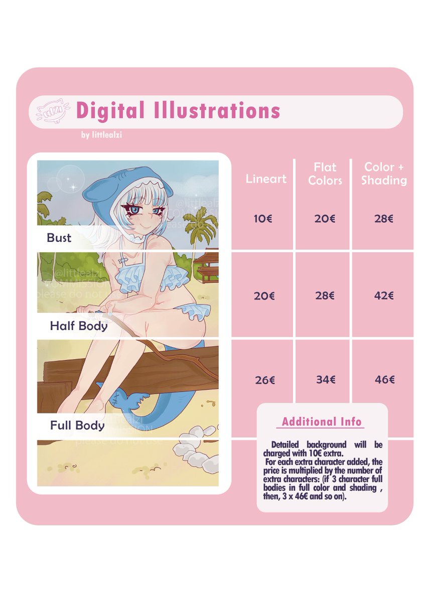 littlealzi's tweet image. ☆ Commissions are now Open ! ☆
• New Prices & Offers - littlealziartinfo.carrd.co
#commissionsopen #commissions
#traditionalart #digitalart
#コミッショ #イラスト