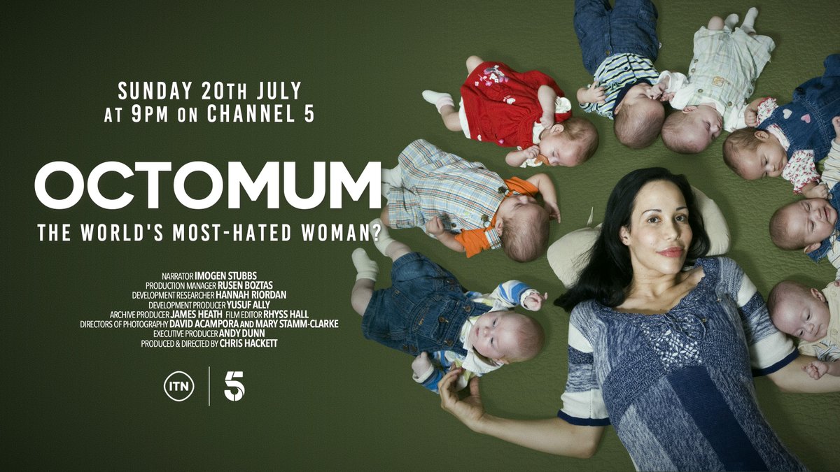 #Octomum: The World's Most-Hated Woman? ON SUNDAY 9pm <a href="/channel5_tv/">Channel 5</a>