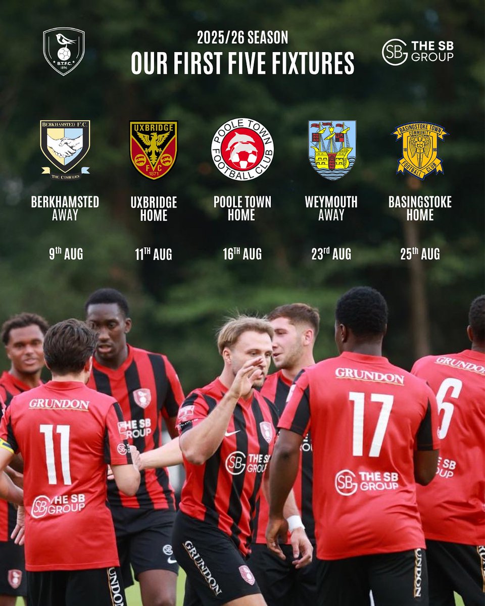 🗓️ It’s here! Check out our first FIVE league fixtures of the 2025/2026 season.

What do we think Robins fans? 🙌🏼