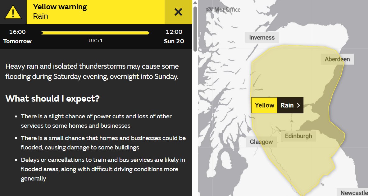 AbshireRoads's tweet image. 🟡 YELLOW weather warning (rain)
⏰Sat 19th July 2025 (16:00) - Sun 20th July 2025 (12:00) 🌧️
Plan your journey ahead of time 🚗
Stay updated on road conditions 💻
Ensure vehicle is in good condition (tyres, wipers)🛞
Drive to the conditions 🌧️🛣️