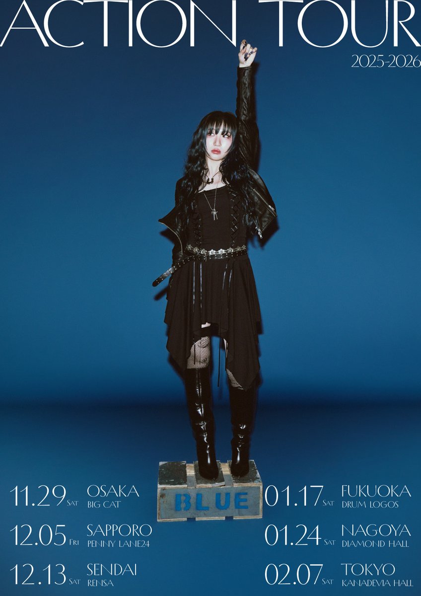 CMP_official's tweet image. eillの約1年ぶりとなる全国ツアー「ACTION TOUR 2025-2026」の開催が決定しました!
チケットは現在オフィシャル最速先行受付中です!
creativeman.co.jp/event/eill_202…